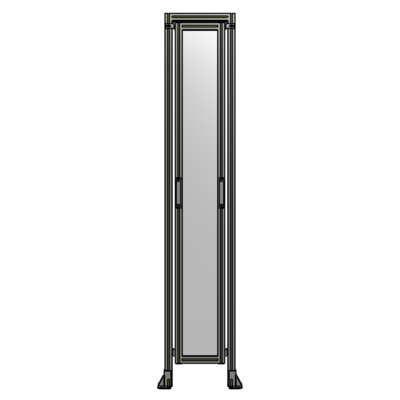 SINGLE REMOVABLE PANEL WITH LEGS AND A HEADER  2400MM X 450MM 1/4&quot; POLYCARBONATE, FULLY ASSEMBLED