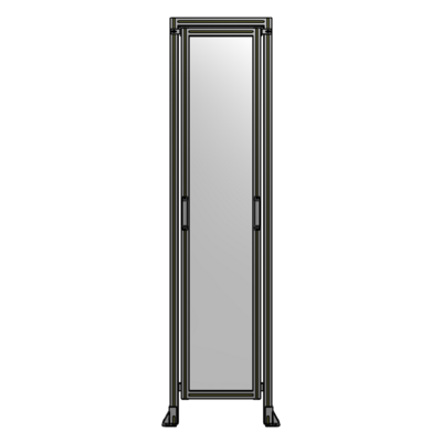SINGLE REMOVABLE PANEL WITH LEGS AND A HEADER  2400MM X 600MM 1/4&quot; POLYCARBONATE, FULLY ASSEMBLED
