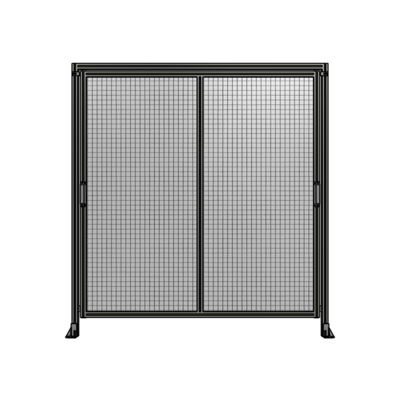 DOUBLE REMOVABLE PANEL WITH LEGS AND A HEADER  2135MM X 2000MM 1&quot; MESH, AS A KIT