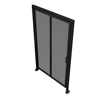 E6-2400-1450-0150-GYMTK DOUBLE REMOVABLE PANEL WITH LEGS AND A HEADER 2400MM X 1450MM 1" MESH, AS A KIT