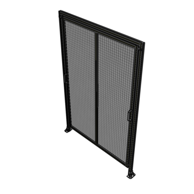 E6-2400-1600-0150-GYMTK DOUBLE REMOVABLE PANEL WITH LEGS AND A HEADER 2400MM X 1600MM 1" MESH, AS A KIT