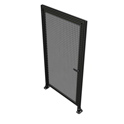 G1-2135-1100-0150-EYMTK DOOR WITH HEADER, HANDLE WITH INTERNAL EGRESS ON RIGHT 2135MM X 1100MM 1" MESH, AS A KIT