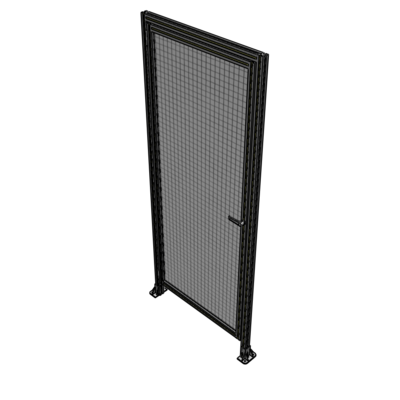 G1-2400-1000-0150-EYMTK DOOR WITH HEADER, HANDLE WITH INTERNAL EGRESS ON RIGHT 2400MM X 1000MM 1" MESH, AS A KIT