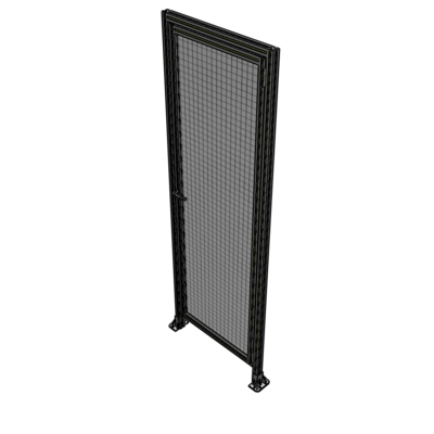 G2-2400-0820-0150-EYMTA DOOR WITH HEADER, HANDLE WITH INTERNAL EGRESS ON LEFT 2400MM X 820MM 1" MESH, ASSEMBLED