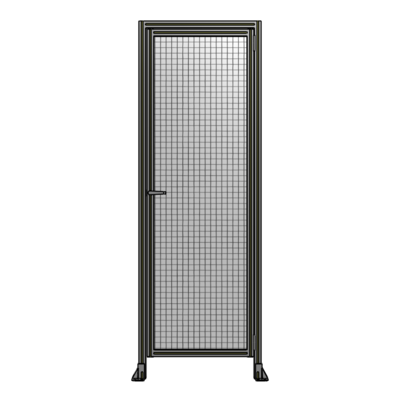 DOOR WITH HEADER, HANDLE WITH INTERNAL EGRESS ON LEFT 2400MM X 820MM 1&quot; MESH, AS A KIT