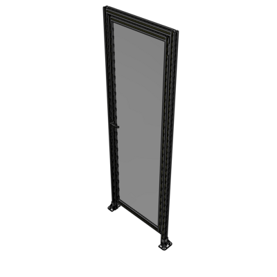 G2-2400-0820-0150-EYPTK DOOR WITH HEADER, HANDLE WITH INTERNAL EGRESS ON LEFT 2400MM X 820MM 1/4" POLYCARBONATE, AS A KIT