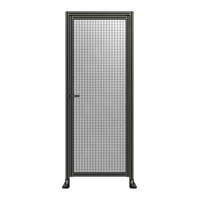 DOOR WITH HEADER, HANDLE WITH INTERNAL EGRESS ON LEFT 2400MM X 920MM 1&quot; MESH, AS A KIT
