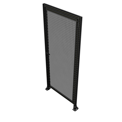 G2-2400-1020-0150-EYMTK DOOR WITH HEADER, HANDLE WITH INTERNAL EGRESS ON LEFT 2400MM X 1020MM 1" MESH, AS A KIT