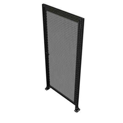 G2-2400-1100-0150-EYMTK DOOR WITH HEADER, HANDLE WITH INTERNAL EGRESS ON LEFT 2400MM X 1100MM 1" MESH, AS A KIT