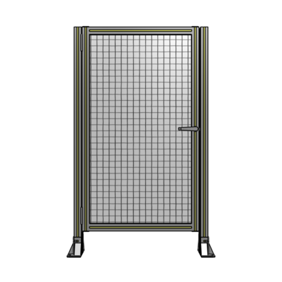 DOOR-ROBUST FRAME, HANDLE/INTERNAL EGRESS ON RIGHT 1400MM X 820MM 1" MESH, AS A KIT