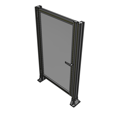 G5-1400-0820-0150-EYPTK DOOR-ROBUST FRAME, HANDLE/INTERNAL EGRESS ON RIGHT 1400MM X 820MM 1/4" POLYCARBONATE, AS A KIT
