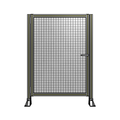 DOOR-ROBUST FRAME, HANDLE/INTERNAL EGRESS ON RIGHT 1400MM X 1000MM 1" MESH, AS A KIT