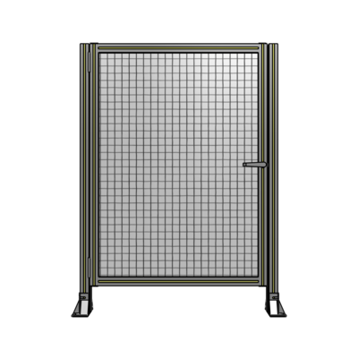 DOOR-ROBUST FRAME, HANDLE/INTERNAL EGRESS ON RIGHT 1400MM X 1020MM 1" MESH, AS A KIT