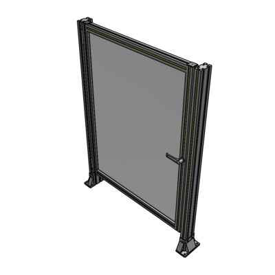 G5-1400-1020-0150-EYPTK DOOR-ROBUST FRAME, HANDLE/INTERNAL EGRESS ON RIGHT 1400MM X 1020MM 1/4" POLYCARBONATE, AS A KIT