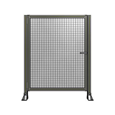 DOOR-ROBUST FRAME, HANDLE/INTERNAL EGRESS ON RIGHT 1400MM X 1100MM 1" MESH, AS A KIT