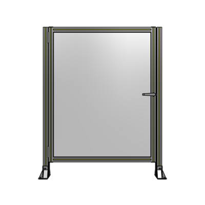 DOOR-ROBUST FRAME, HANDLE/INTERNAL EGRESS ON RIGHT 1400MM X 1100MM 1/4" POLYCARBONATE, ASSEMBLED