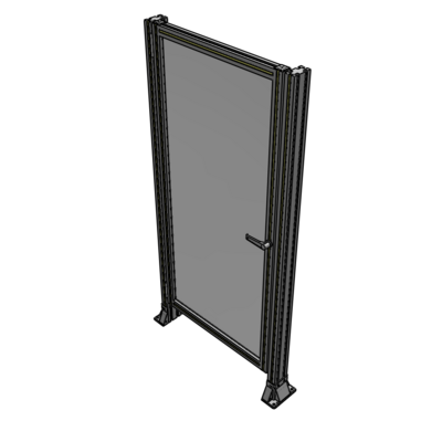 G5-1700-0820-0150-EYPTK DOOR-ROBUST FRAME, HANDLE/INTERNAL EGRESS ON RIGHT 1700MM X 820MM 1/4" POLYCARBONATE, ASSEMBLED