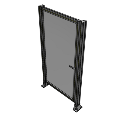 G5-1700-0900-0150-EYPTK DOOR-ROBUST FRAME, HANDLE/INTERNAL EGRESS ON RIGHT 1700MM X 900MM 1/4" POLYCARBONATE, AS A KIT
