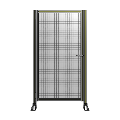 DOOR-ROBUST FRAME, HANDLE/INTERNAL EGRESS ON RIGHT 1700MM X 920MM 1" MESH, FULLY ASSEMBLED