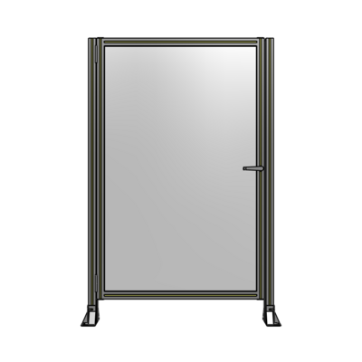 DOOR-ROBUST FRAME, HANDLE/INTERNAL EGRESS ON RIGHT 1700MM X 1100MM 1/4" POLYCARBONATE, ASSEMBLED