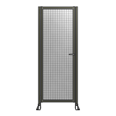 DOOR-ROBUST FRAME, HANDLE/INTERNAL EGRESS ON RIGHT 2135MM X 820MM 1" MESH, FULLY ASSEMBLED