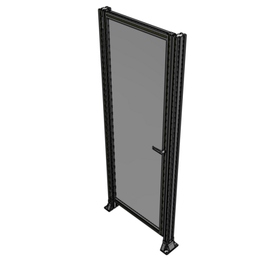 G5-2135-0820-0150-EYPTA DOOR-ROBUST FRAME, HANDLE/INTERNAL EGRESS ON RIGHT 2135MM X 820MM 1/4" POLYCARBONATE, ASSEMBLED
