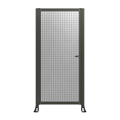 DOOR-ROBUST FRAME, HANDLE/INTERNAL EGRESS ON RIGHT 2135MM X 1000MM 1" MESH, AS A KIT