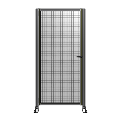 DOOR-ROBUST FRAME, HANDLE/INTERNAL EGRESS ON RIGHT 2135MM X 1020MM 1" MESH, AS A KIT