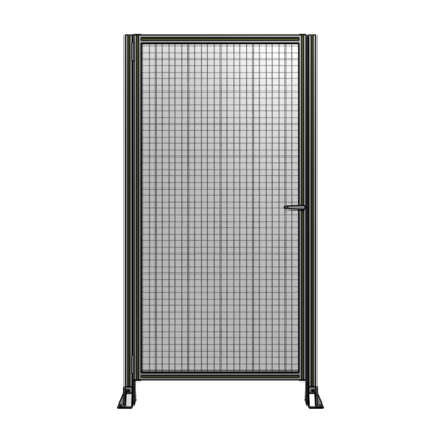DOOR-ROBUST FRAME, HANDLE/INTERNAL EGRESS ON RIGHT 2135MM X 1100MM 1" MESH, AS A KIT