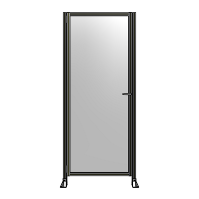 DOOR-ROBUST FRAME, HANDLE/INTERNAL EGRESS ON RIGHT 2135MM X 1000MM 1/4&quot; POLYCARBONATE, ASSEMBLED