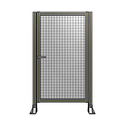 DOOR-ROBUST FRAME, HANDLE/INTERNAL EGRESS ON LEFT 1400MM X 820MM 1" MESH, FULLY ASSEMBLED