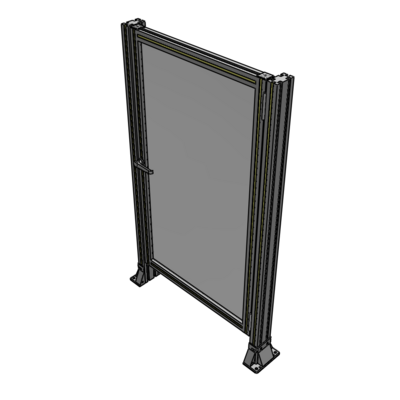 G6-1400-0820-0150-EYPTK DOOR-ROBUST FRAME, HANDLE/INTERNAL EGRESS ON LEFT 1400MM X 820MM 1/4" POLYCARBONATE, AS A KIT