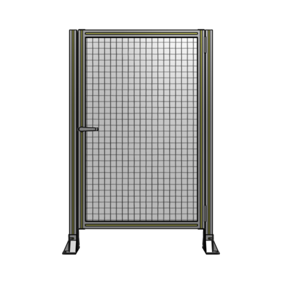 DOOR-ROBUST FRAME, HANDLE/INTERNAL EGRESS ON LEFT 1400MM X 900MM 1" MESH, FULLY ASSEMBLED