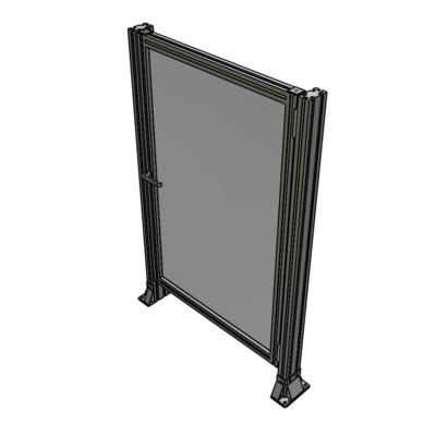 G6-1400-0900-0150-EYPTA DOOR-ROBUST FRAME, HANDLE/INTERNAL EGRESS ON LEFT 1400MM X 900MM 1/4" POLYCARBONATE, ASSEMBLED