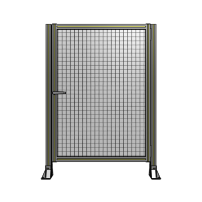 DOOR-ROBUST FRAME, HANDLE/INTERNAL EGRESS ON LEFT 1400MM X 1000MM 1" MESH, AS A KIT