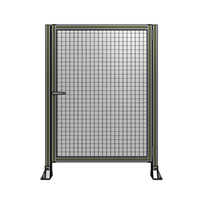 DOOR-ROBUST FRAME, HANDLE/INTERNAL EGRESS ON LEFT 1400MM X 1020MM 1" MESH, FULLY ASSEMBLED