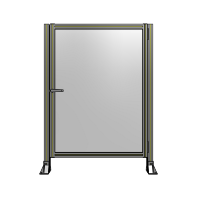 DOOR-ROBUST FRAME, HANDLE/INTERNAL EGRESS ON LEFT 1400MM X 1020MM 1/4" POLYCARBONATE, ASSEMBLED