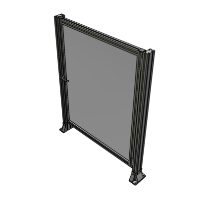 G6-1400-1100-0150-EYPTK DOOR-ROBUST FRAME, HANDLE/INTERNAL EGRESS ON LEFT 1400MM X 1100MM 1/4" POLYCARBONATE, AS A KIT