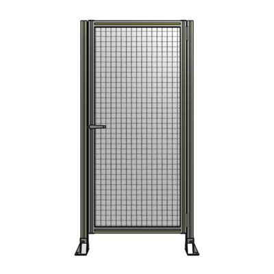 DOOR-ROBUST FRAME, HANDLE/INTERNAL EGRESS ON LEFT 1700MM X 820MM 1" MESH, FULLY ASSEMBLED