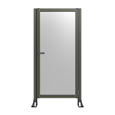 DOOR-ROBUST FRAME, HANDLE/INTERNAL EGRESS ON LEFT 1700MM X 820MM 1/4" POLYCARBONATE, AS A KIT