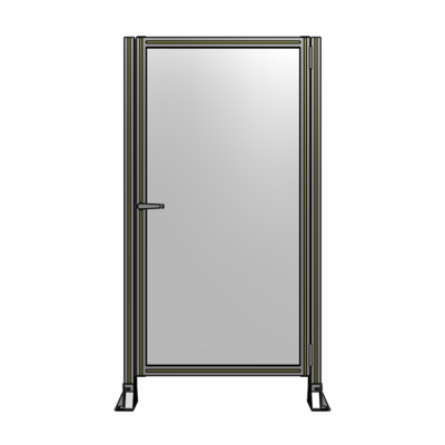 DOOR-ROBUST FRAME, HANDLE/INTERNAL EGRESS ON LEFT 1700MM X 900MM 1/4" POLYCARBONATE, ASSEMBLED