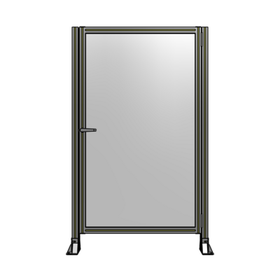 DOOR-ROBUST FRAME, HANDLE/INTERNAL EGRESS ON LEFT 1700MM X 1020MM 1/4" POLYCARBONATE, AS A KIT