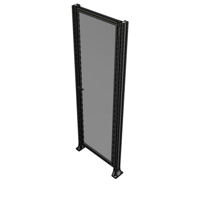 G6-2400-0820-0150-EYPTA DOOR-ROBUST FRAME, HANDLE/INTERNAL EGRESS ON LEFT 2135MM X 820MM 1/4" POLYCARBONATE, ASSEMBLED
