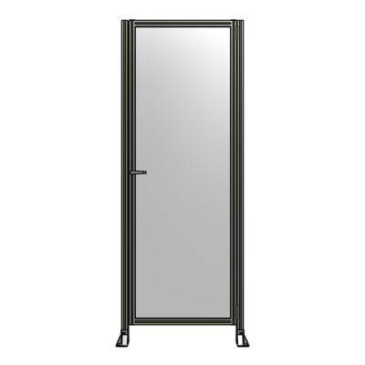 DOOR-ROBUST FRAME, HANDLE/INTERNAL EGRESS ON LEFT 2135MM X 900MM 1/4" POLYCARBONATE, AS A KIT