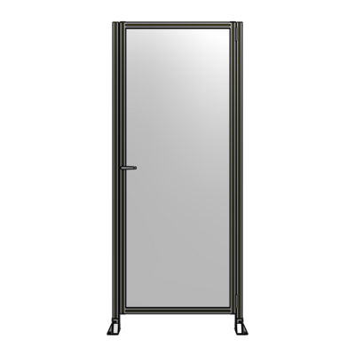 DOOR-ROBUST FRAME, HANDLE/INTERNAL EGRESS ON LEFT 2135MM X 1000MM 1/4" POLYCARBONATE, AS A KIT