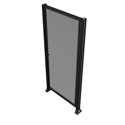 G6-2400-1100-0150-EYPTA DOOR-ROBUST FRAME, HANDLE/INTERNAL EGRESS ON LEFT 2135MM X 1100MM 1/4" POLYCARBONATE, ASSEMBLED