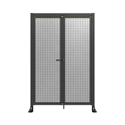 SINGLE PANEL, DOUBLE DOOR WITH HEADER-HANDLE ON LEFT 2135MM X 1400MM  1" MESH, AS A KIT