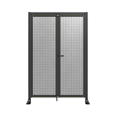 SINGLE PANEL, DOUBLE DOOR WITH HEADER-HANDLE ON RIGHT 2135MM X 1400MM  1" MESH, AS A KIT
