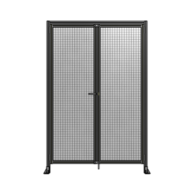 SINGLE PANEL, DOUBLE DOOR WITH HEADER-HANDLE ON LEFT 2400MM X 1600MM  1" MESH, AS A KIT