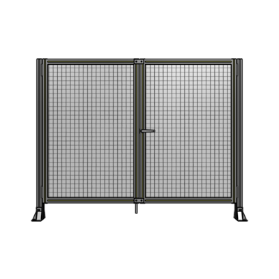SINGLE PANEL, DOUBLE DOOR-FRAME W/O HEADER-HANDLE ON RIGHT 1400MM X 1800MM  1" MESH, ASSEMBLED